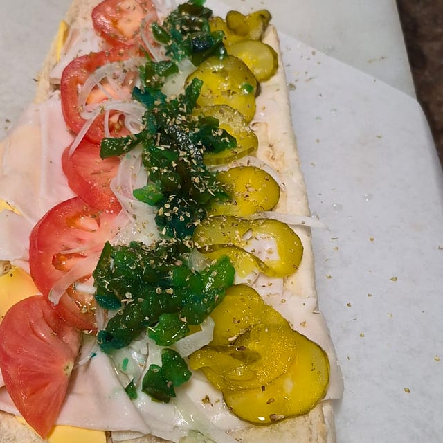 White Turkey Hoagie LG.