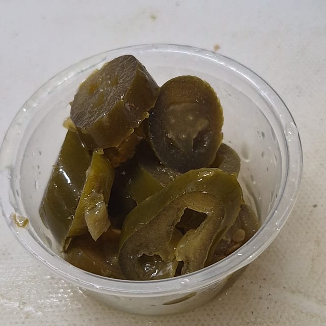 Sliced Jalapeños.